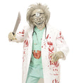 Masque avec cheveux docteur zombie adulte