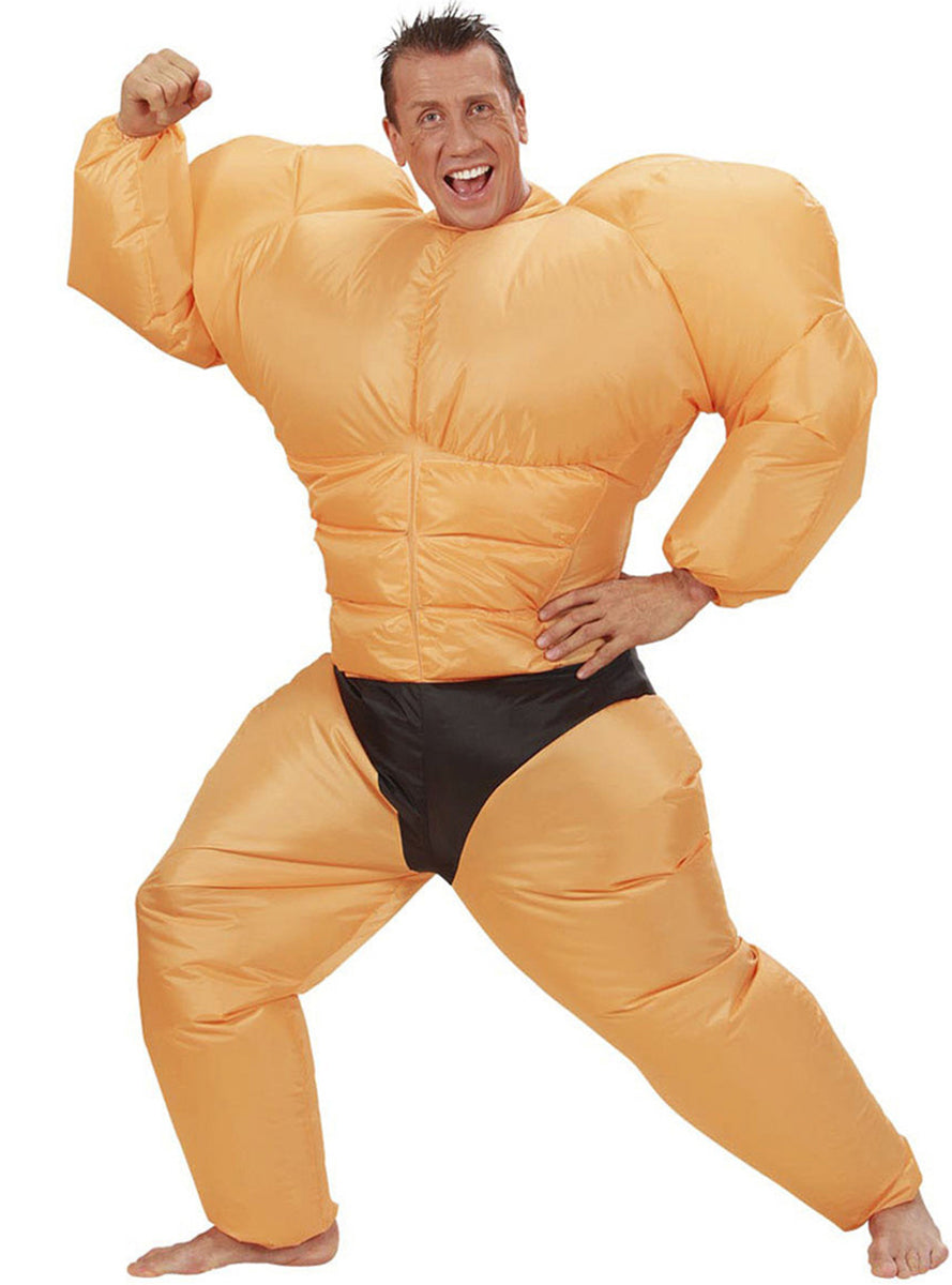 Déguisement musclé gonflable homme
