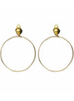 Boucles d'oreilles créoles dorées