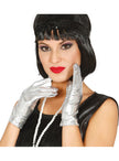 Gants courts argent adulte