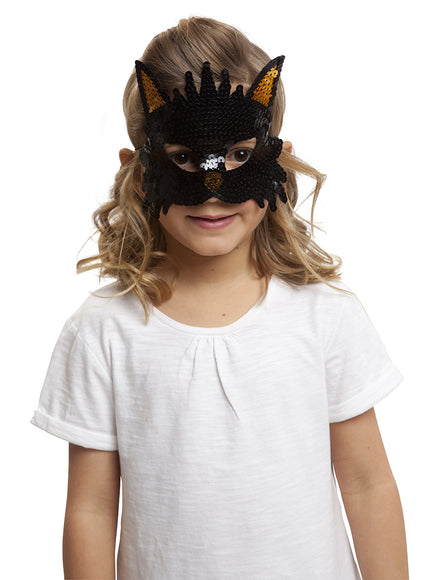 Loup chat brillant fille