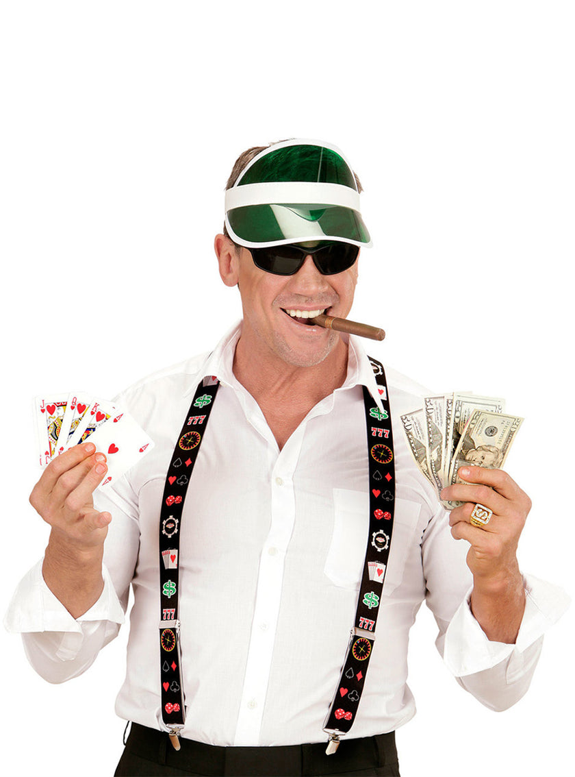 Bretelles poker adulte