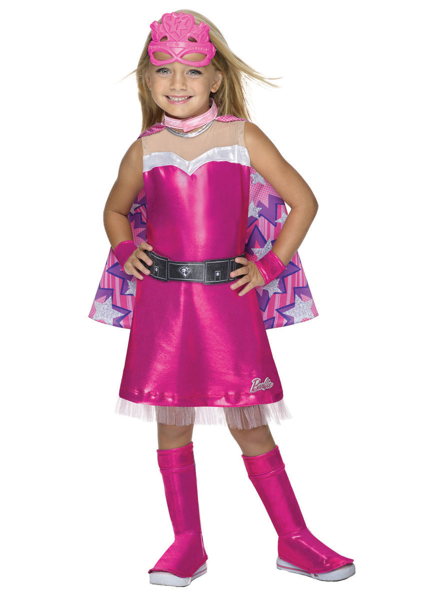 Déguisement Barbie Super-Héroine deluxe fille