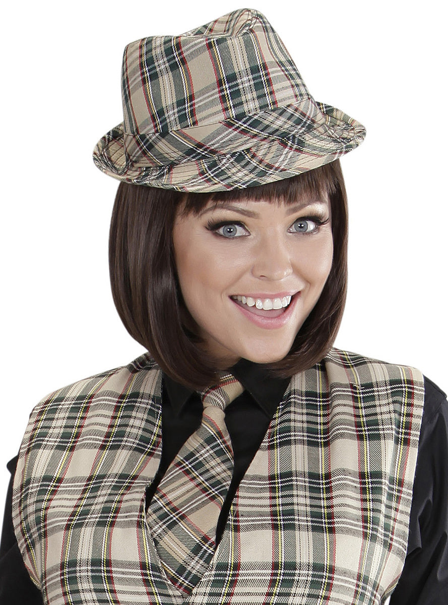 Chapeau à carreaux adulte