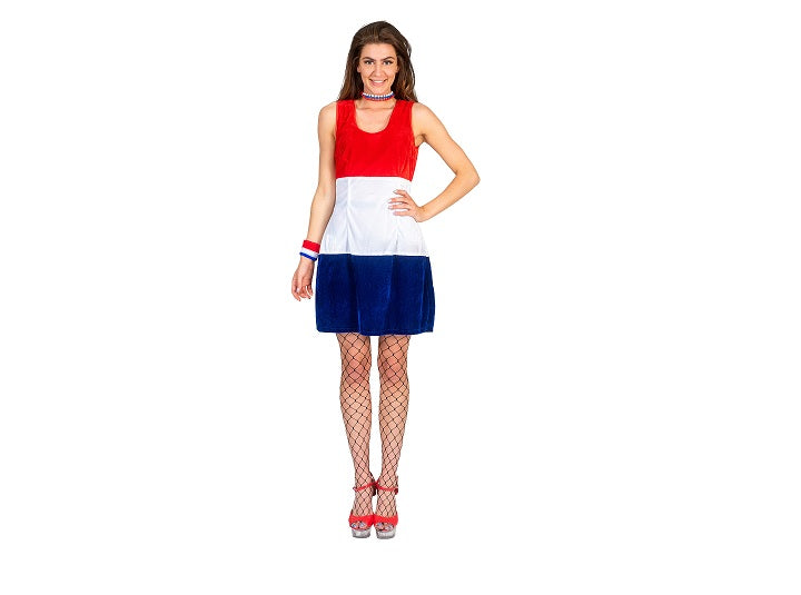 robe bleu blanc rouge france pour femme