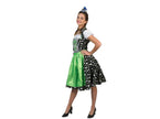 robe tyrolienne edelweis verte femme