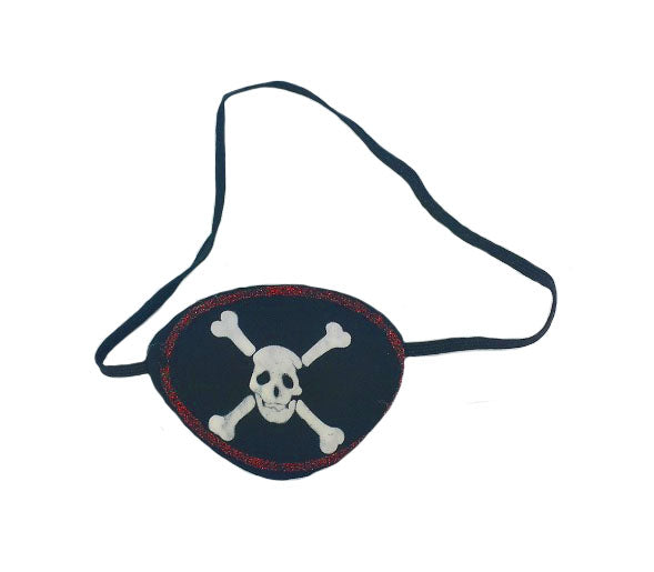 cache-oeil tête de mort pirate