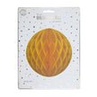 BOULE ALVÉOLÉE 20CM JAUNE MOUTARDE