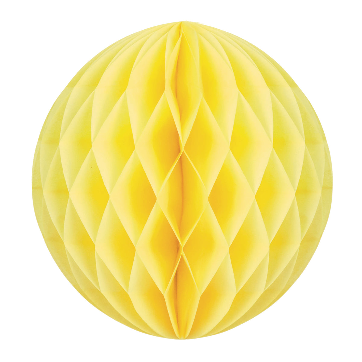 BOULE ALVÉOLÉE 20CM JAUNE