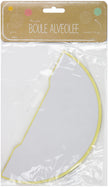 5 BOULES ALVÉOLÉES 5CM JAUNES