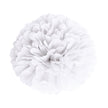 POMPON SATIN 15CM BLANC