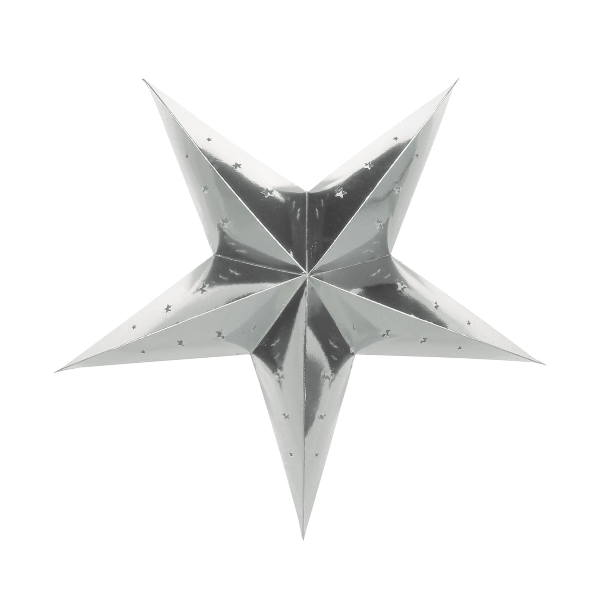 LANTERNE ÉTOILE 30CM ARGENTEE