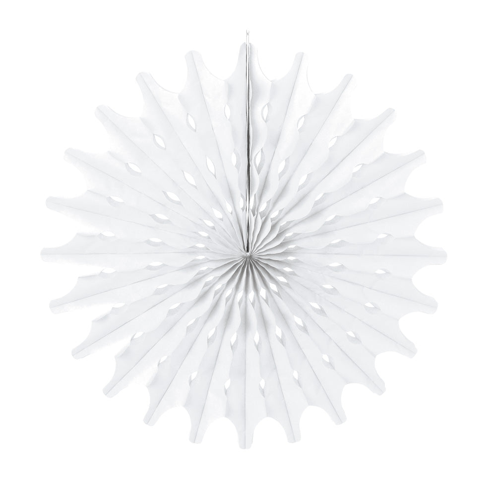 Éventail blanc 53cm
