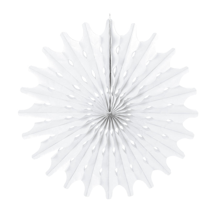 Éventail blanc 53cm