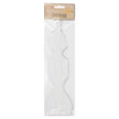 Éventail blanc 53cm