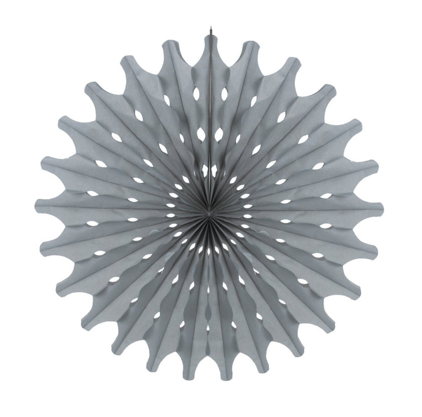 Éventail gris 53cm