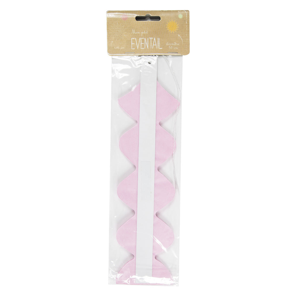 Éventail bubble gum 53cm