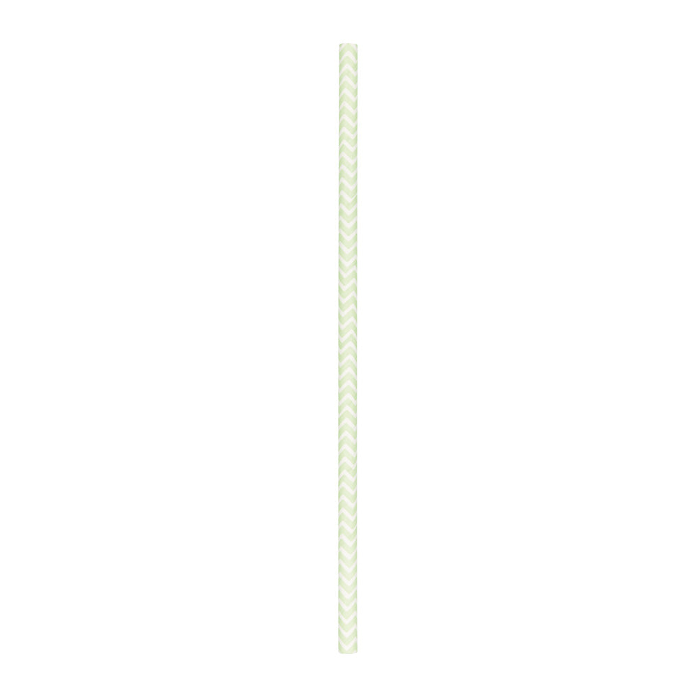 SET 10 PAILLES CHEVRONS VERT PASTEL