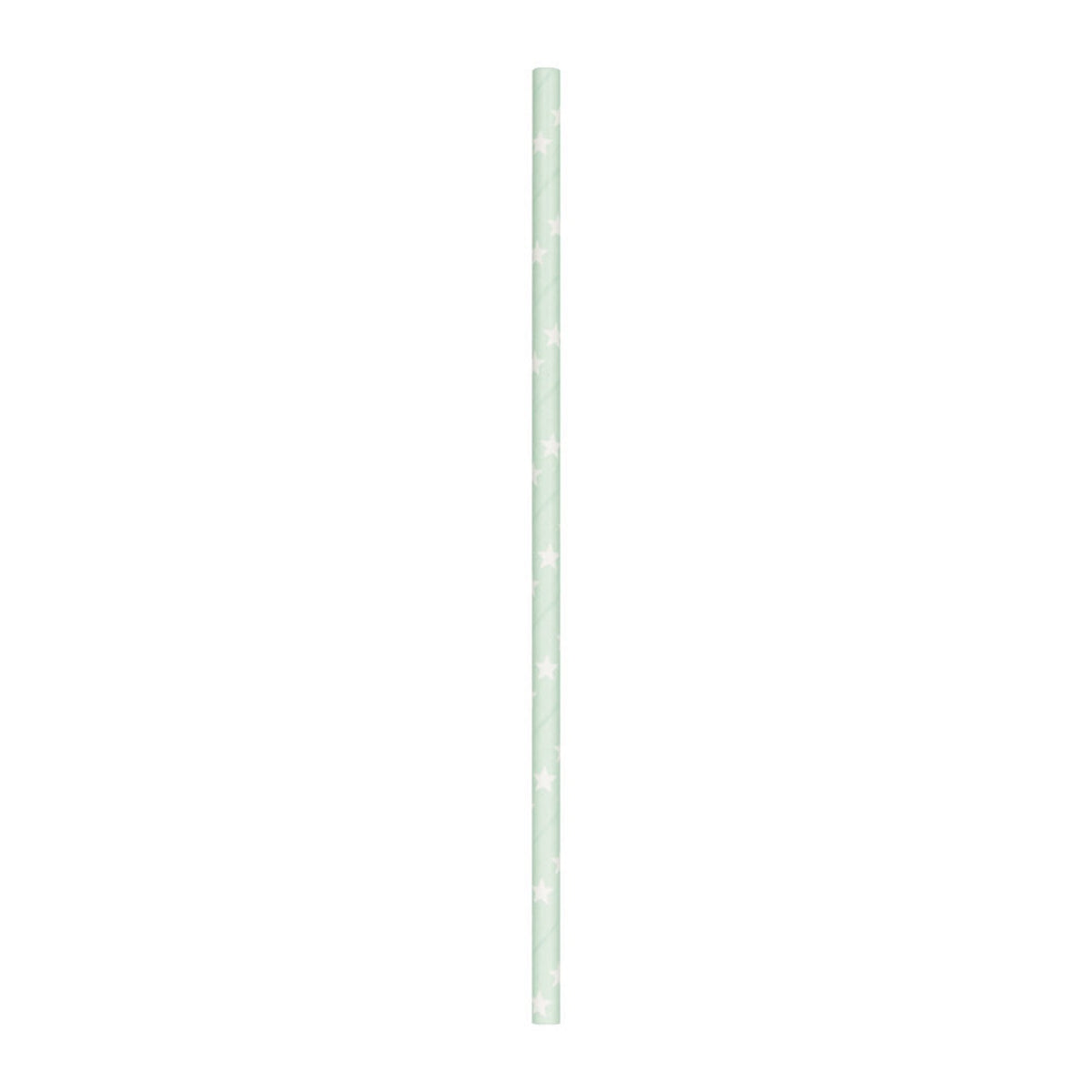 SET 10 PAILLES BLEUES ETOILES BLANCHES