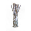 SET 10 PAILLES GRISES ETOILES BLANCHES