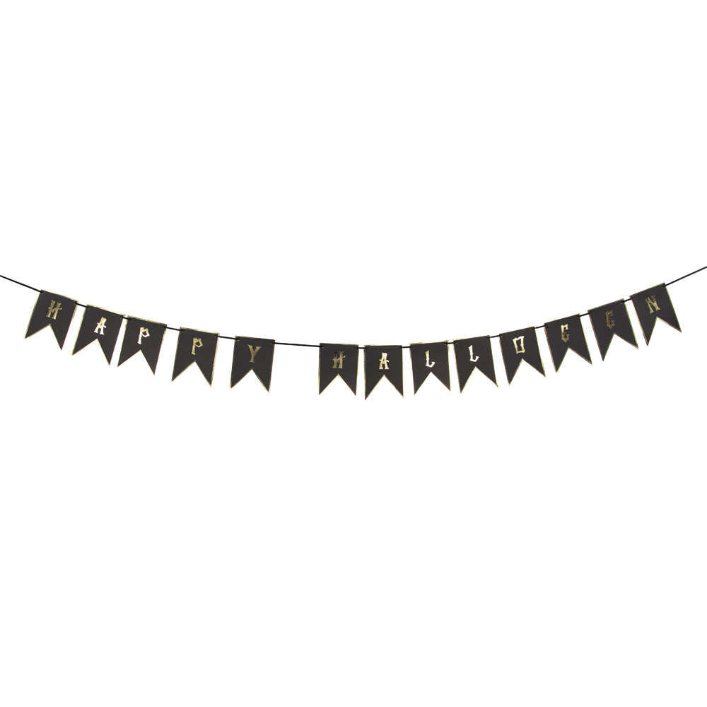 GUIRLANDE MINI FANION HAPPY HALLOWEEN 2M