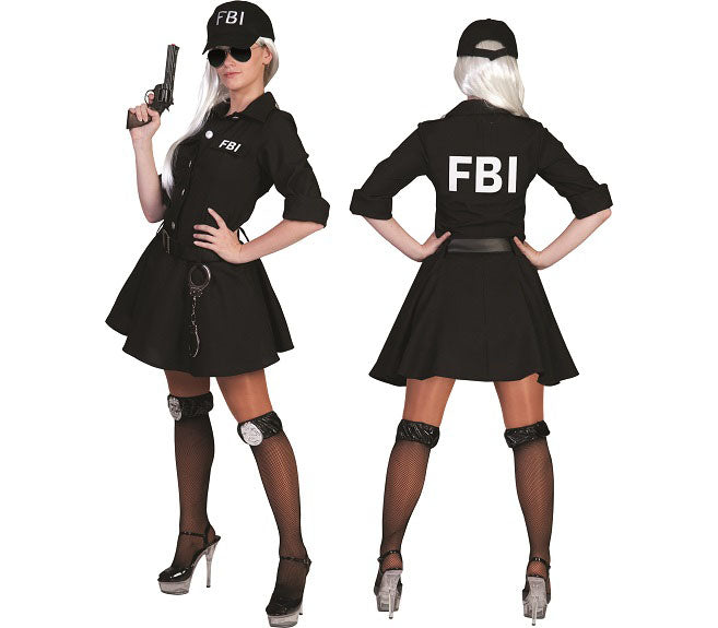 déguisement de policière f.b.i adulte