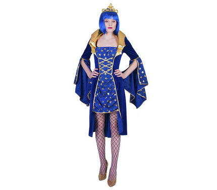 déguisement de magicienne sorcière bleu