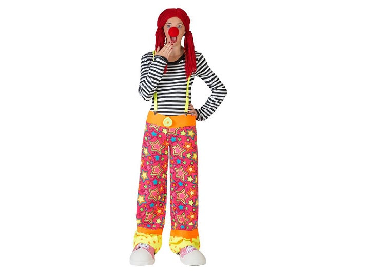 pantalon de clown sparkling star femme