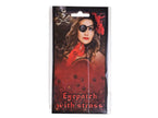 cache-oeil pirate avec motifs strass adulte 8.5x6cm