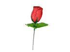 fleur artificielle rose églantier rouge 15cm