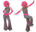 combinaison yéyé avec cercles multicolore femme