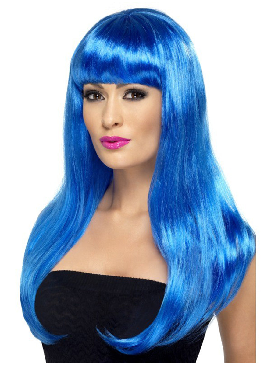 Perruque sexy bleu