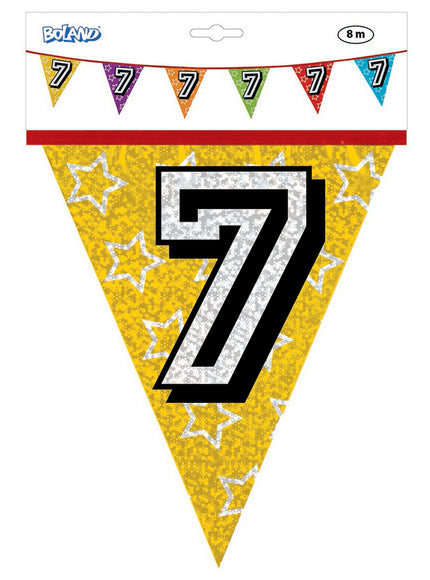 Guirlande fanions numéro 7