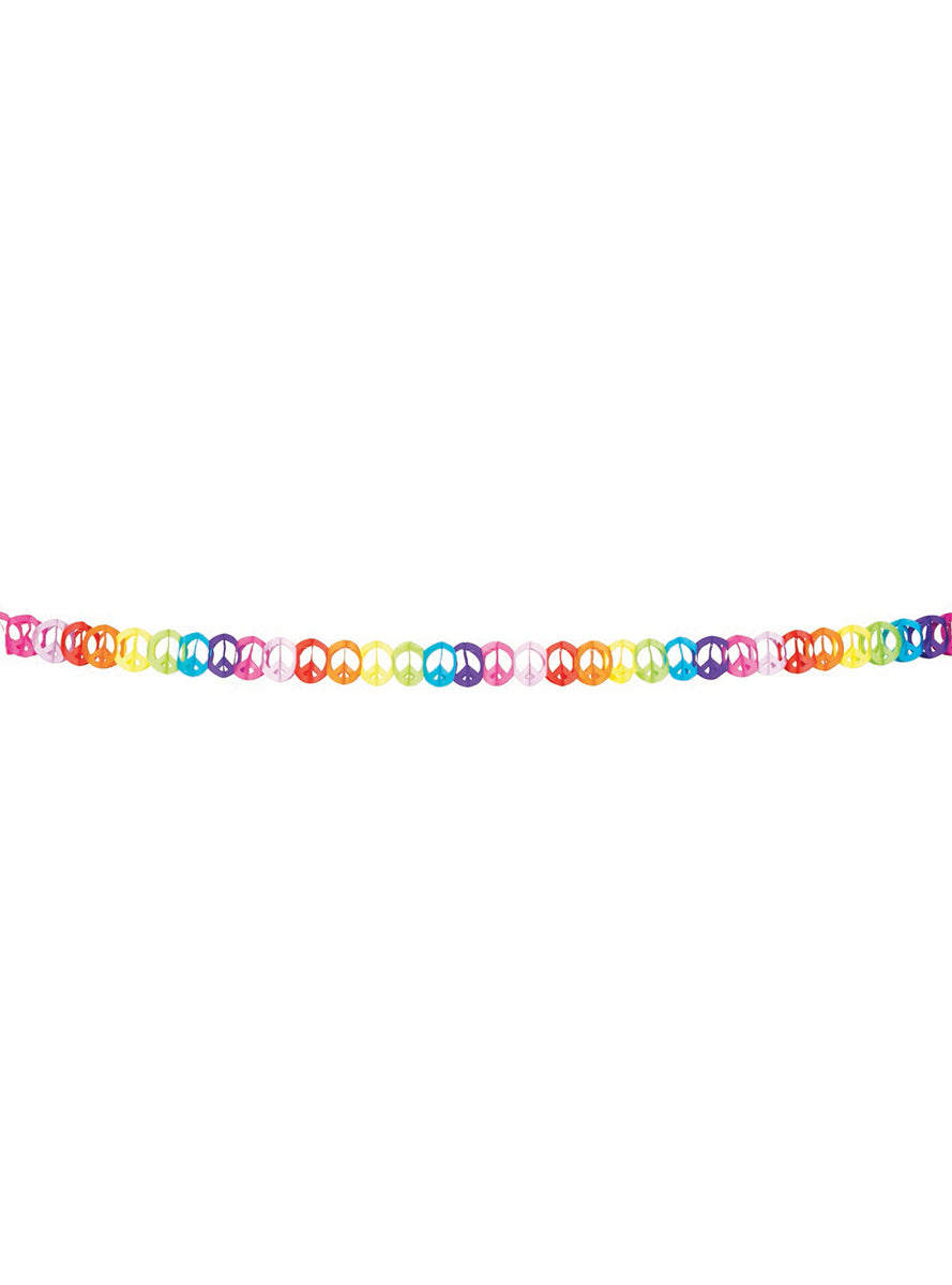Guirlande multicolore symbole de paix