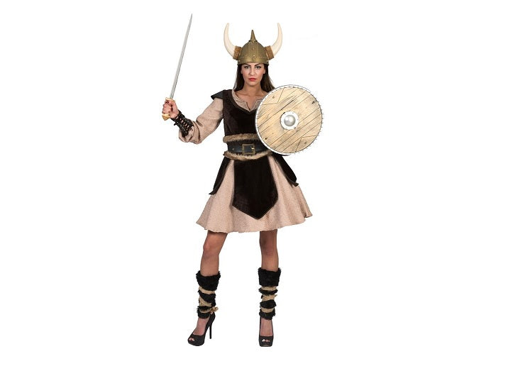 déguisement viking gaulois ragna 4pcs femme