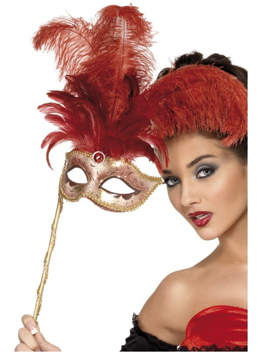 Loup vénitien doré femme