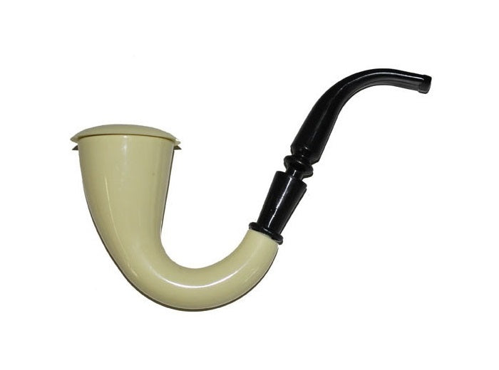 pipe de détective 17cm blanc