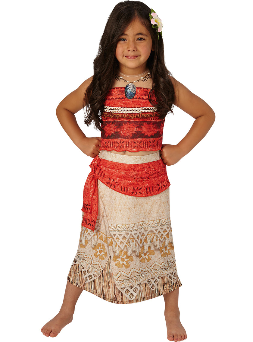 Déguisement de Vaiana Deluxe pour fille