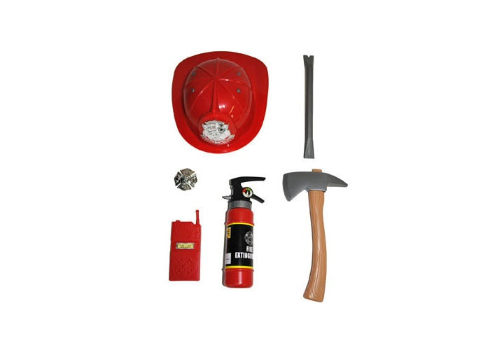 set pompier 6pcs dimensions pour enfants