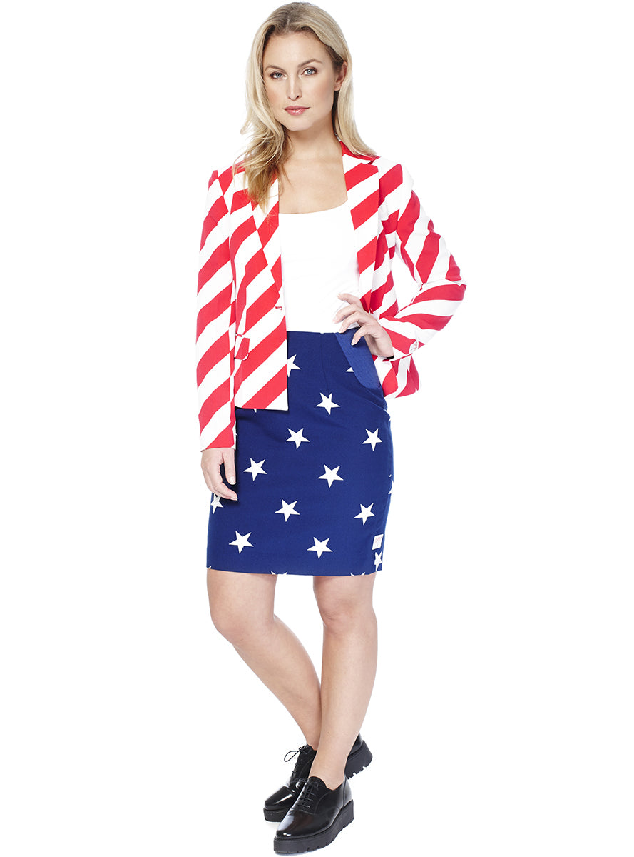 Costume Drapeau USA femme - Opposuits