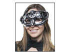 masque loup steampunk argent luxe adulte