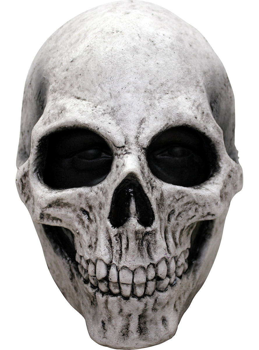 Masque tête de mort blanche en latex