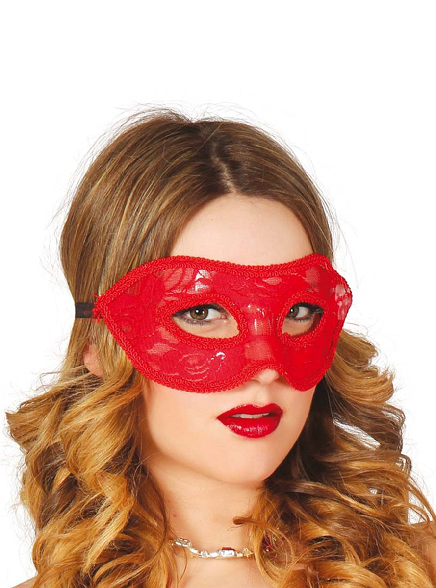 Loup sexy en dentelle rouge