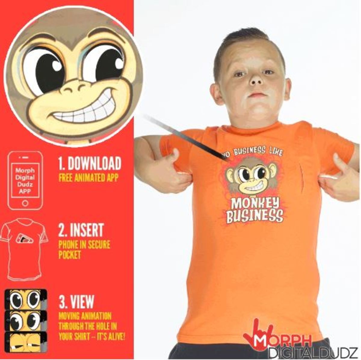 T-shirt de monkey business enfant