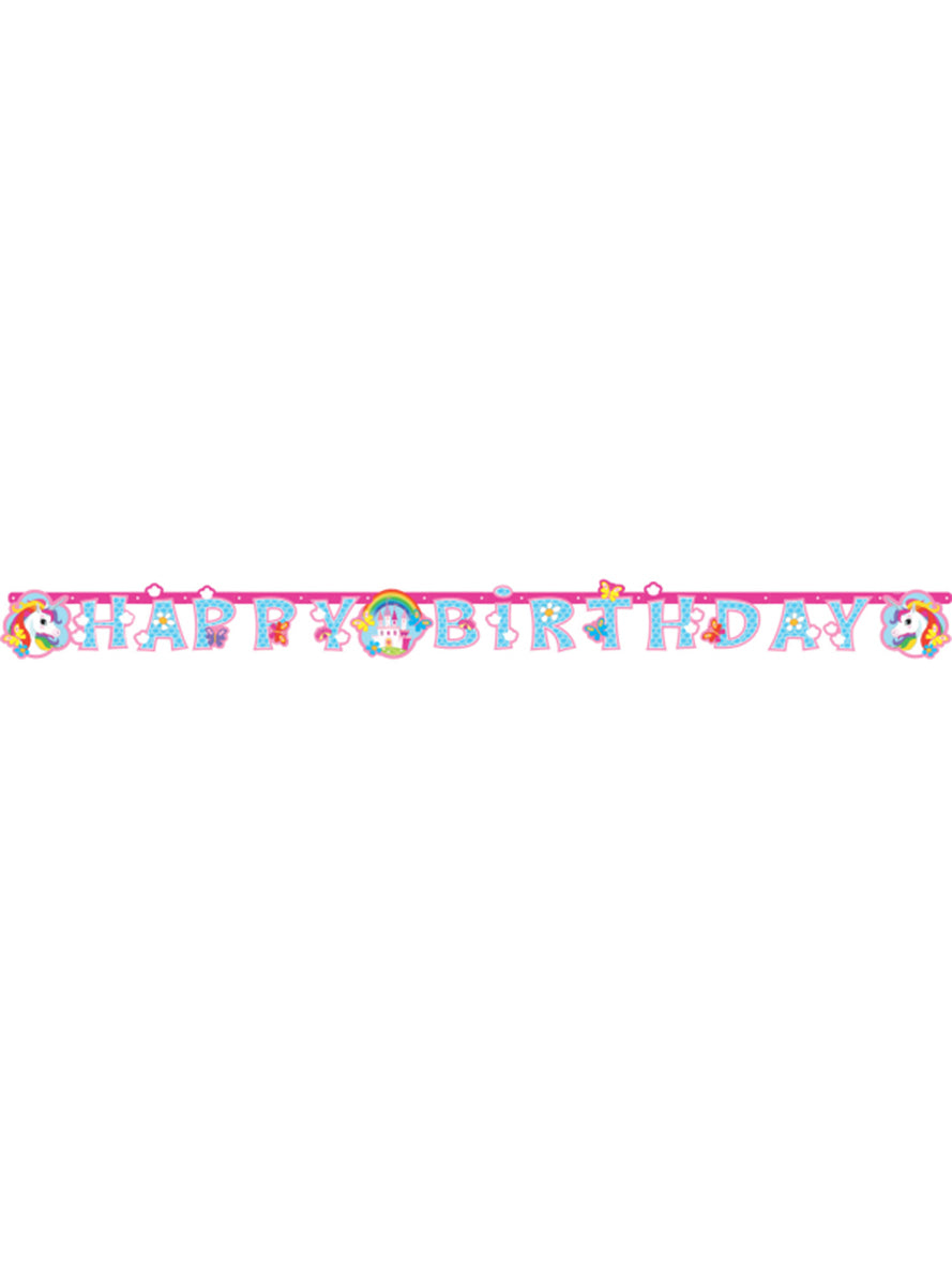 Affiche Happy Birthday Licorne