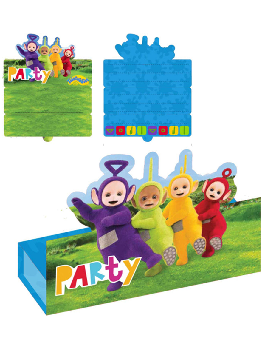 8 invitations Teletubbies