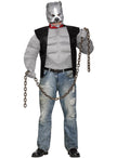 Déguisement pitbull motard hommegrande taille