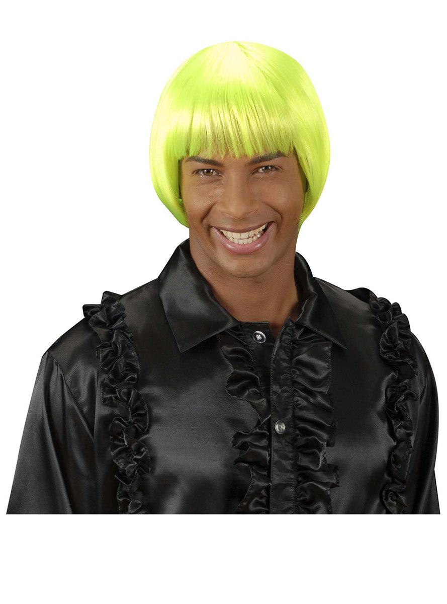 Perruque rave vert fluo