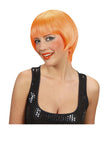 Perruque rave orange fluo