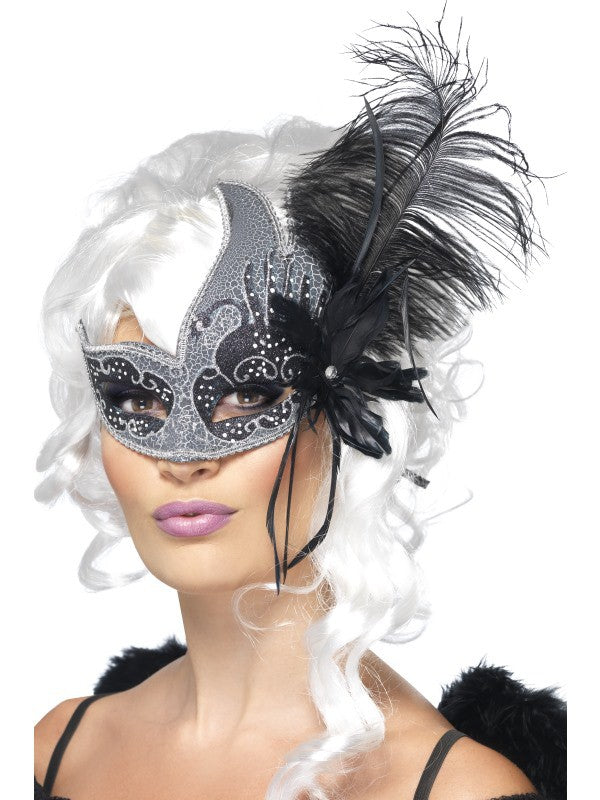 Masque venitien plumes